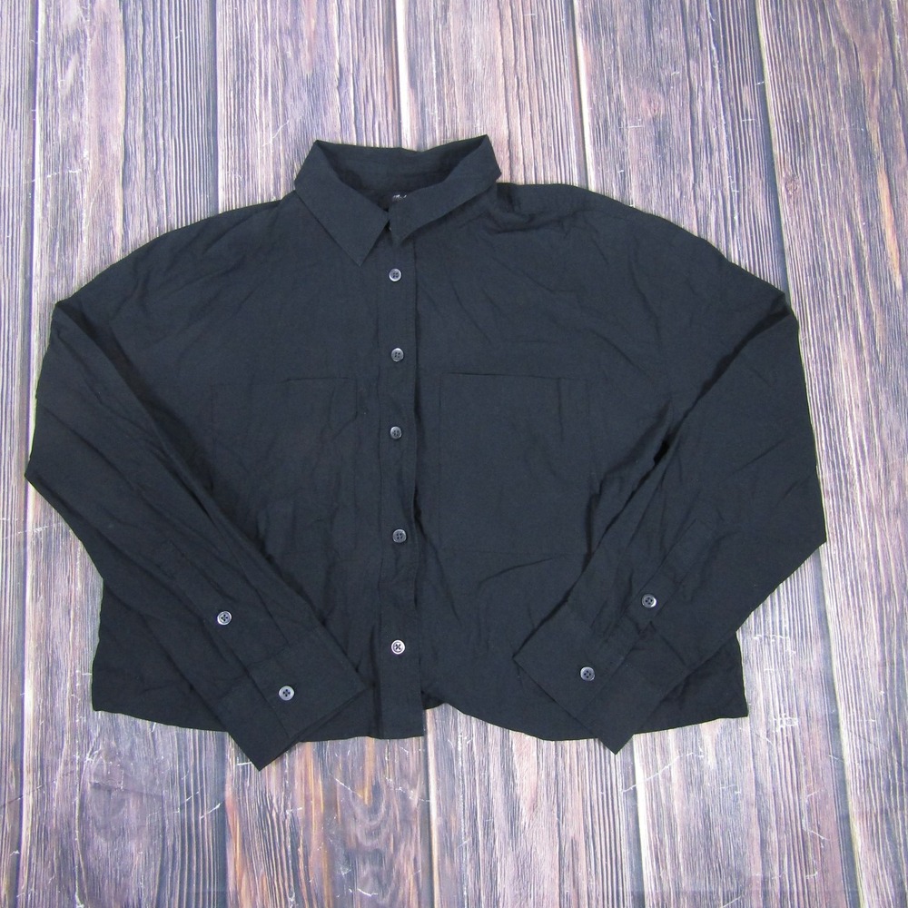Madewell Shirt Womens Extra Small Button Up Long Sleeve Boxy NM415 XS